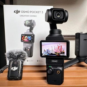 Caméra portable Osmo Pocket 64MP, stabilisateur à joint universel 3 axes, 4K/60fps, utilisation <span class=keywords><strong>DSLR</strong></span>, combinaison exclusive de batterie - Product Image 1