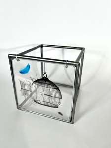 Sculpture OEM ODM Anime Freedom Cage, impression artistique faite à la main, cadeau « Aime-toi toi-même » - Product Image 6