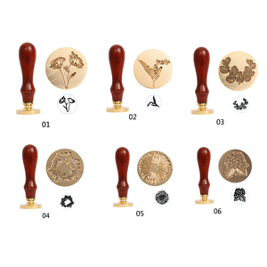 Legno naturale manico di tenuta timbro di cera per adesivo di cera - Product Image 3