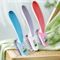 Brosse de Nettoyage Ménagère à Prise Facile pour Salle de Bain, Linge, Chaussures et Bouteilles