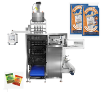 Machine d'emballage automatique de sachets de sucre granulé, épices, sel, poivre, café, détergent, granulés, avec scellage sur 4 côtés et remplissage