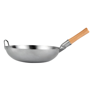 Poêle <span class=keywords><strong>Wok</strong></span> en acier inoxydable, poêle à frire portable, ustensile de cuisine <span class=keywords><strong>Wok</strong></span> pour la maison, résistant aux rayures et à l'usure - Product Image 4