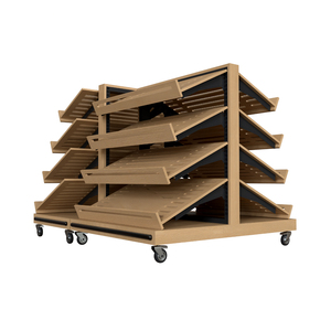 Estante de Madera de Diseño Moderno para Panadería, Estante de Exhibición de Pan Duradero de Grado Alimenticio - Product Image 6
