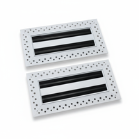 Difuser Slot Linear Modern untuk Sistem HVAC Desain Tersembunyi Bilah yang Dapat Disesuaikan Penutup Ventilasi Aluminium