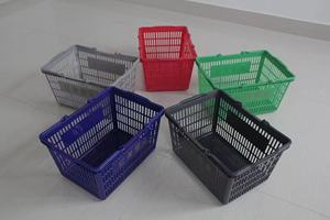 Carrello della spesa GU JIU di alta qualità in PP da 20 litri con 2 maniglie, resistente, per supermercati, adatto dai 6 anni in su - Product Image 5