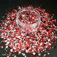 Fábrica Íris Iridescentes Flocos de Glitter Cosméticos Chunky Mix Em Massa Poliéster Ofício Brilho