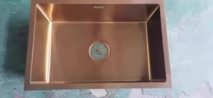 <span class=keywords><strong>อ่าง</strong></span><span class=keywords><strong>ล้าง</strong></span><span class=keywords><strong>จาน</strong></span>ครัวแบบช่องเดียวขนาดใหญ่ ทำด้วยมือ ผิวขัดเงา สแตนเลสหนา แบบสองช่อง สำหรับ<span class=keywords><strong>ล้าง</strong></span><span class=keywords><strong>จาน</strong></span>และผัก มีรูสองรู - Product Image 6