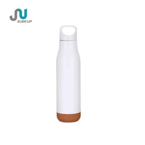 Termo de Acero con Base de <span class=keywords><strong>Corcho</strong></span>, Botella de Agua Aislada para Camping y Senderismo, para Bebidas Frías y Calientes - Product Image 2