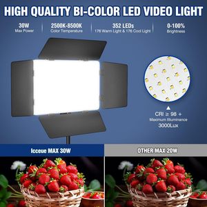 ไฟ LED PRO 600 รุ่นใหม่ แผงไฟแบบแบน สำหรับถ่ายภาพในร่ม ให้แสงสว่างแบบเติมเต็ม ถ่ายภาพอาหารอย่างมืออาชีพ มองเห็นได้ชัดเจน พร้อมโลโก้สั่งทำพิเศษ รับประกัน 24 เดือน ไม่มี - Product Image 2