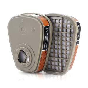 Masker <span class=keywords><strong>Respirator</strong></span> Berkualitas Tinggi 6001 dengan Filter Uap Asam Organik A1 HEPA Karbon Aktif dan Tali Kepala - Product Image 3