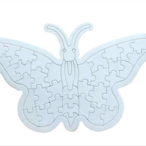 Rompecabezas DIY con forma de mariposa negra, juguete educativo para decorar tu propio rompecabezas - Product Image 1