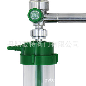 Aite Home Use Standard Oxygen Inhaler with Pressure Regulator <b>Humidifier</b> Bottle Oxygen Gauge Valves - Product Image 4