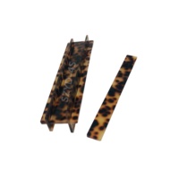 Ensemble personnalisé de 4 supports de mahjong de voyage en acrylique imitation écaille de tortue, 14 pouces, supports de mahjong de voyage américains portables en écaille de tortue