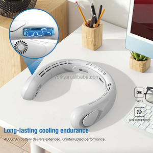 Ventilador de Cuello sin Aspas a <span class=keywords><strong>Precio</strong></span> Mayorista, 5 Velocidades Ajustables, Recargable Tipo-C de 4000mAh, Silencioso y Portátil para Compradores B2B - Product Image 2