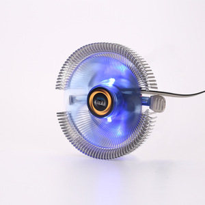 Refroidisseur de processeur Blue Wave Bay 1155 1156 775 Am2 Am3, dissipateur thermique en aluminium bleu LED, 3 broches 4 broches, refroidissement du processeur - Product Image 1