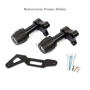 1 paire de protecteur contre les chutes de cadre d'échappement avec curseur, en Aluminium CNC, pour Scooter Yamaha Xmax, Nmax, <span class=keywords><strong>Aerox</strong></span>, toute l'année - Product Image 4