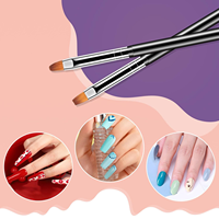 Stylo de gravure 3D YJY, outil à ongles en cristal à haute brillance, manche en plastique, embout en nylon à sertir, pointe pour les soins de beauté des cheveux, 3 pièces