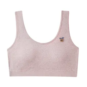 Nettes Design Teenager Soft Bra Mädchen Unterwäsche Sport Teen Training Kinder BH