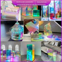 Symphony arc-en-ciel acrylique conseil coloré pour plexiglas pour présentoirs éblouissant PMMA plastique découpe Laser gravure