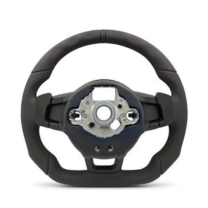 Volant Sport en Cuir à Fond Plat pour VW Volkswagen <span class=keywords><strong>Golf</strong></span> 5 6 7 7.5 R MK5 MK6 MK7 GTI Polo Passat B6 B7 Jetta Transporter - Product Image 2
