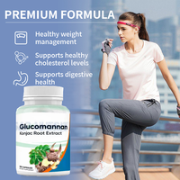 Ausreson Marque Privée OEM Extrait de Glucomannane de Konjac Biologique Gestion du Poids Complément Digestif Capsules de Glucomannane de Konjac