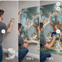 Peinture murale 3D personnalisée de chérubin ange, art classique vintage, toile huilée, papier peint pour la décoration de salon et de chambre de luxe