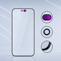 Verre avant OCA pour iPhone 18 Pro 6,3 pouces – Verre extérieur préinstallé avec OCA pour réparation d'écran – Prix de gros en vrac pour ateliers de remise à neuf