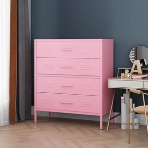 Armario lateral de metal para sala de estar, mueble para lado de la cama, junto a la cama - Product Image 5