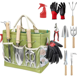 Ensemble d'outils de jardinage professionnels, manches en bois, outils de jardinage en acier inoxydable pour la maison et le jardin - Product Image 2