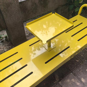 Корейский современный дизайн железная наружная скамейка для парков Кофейни тренажерные залы и торговые центры для молочного чая и кофе - Product Image 4