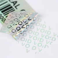 Étiquettes inviolables, autocollants de sécurité anti-effraction, étiquettes holographiques autocollantes pour emballages