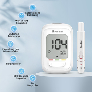 Sinocare Safe AQ Pro I Glucomètre, Appareil de mesure du glucose, Machine de test de glycémie, Bandelettes de test de glycémie pour diabétiques - Product Image 6