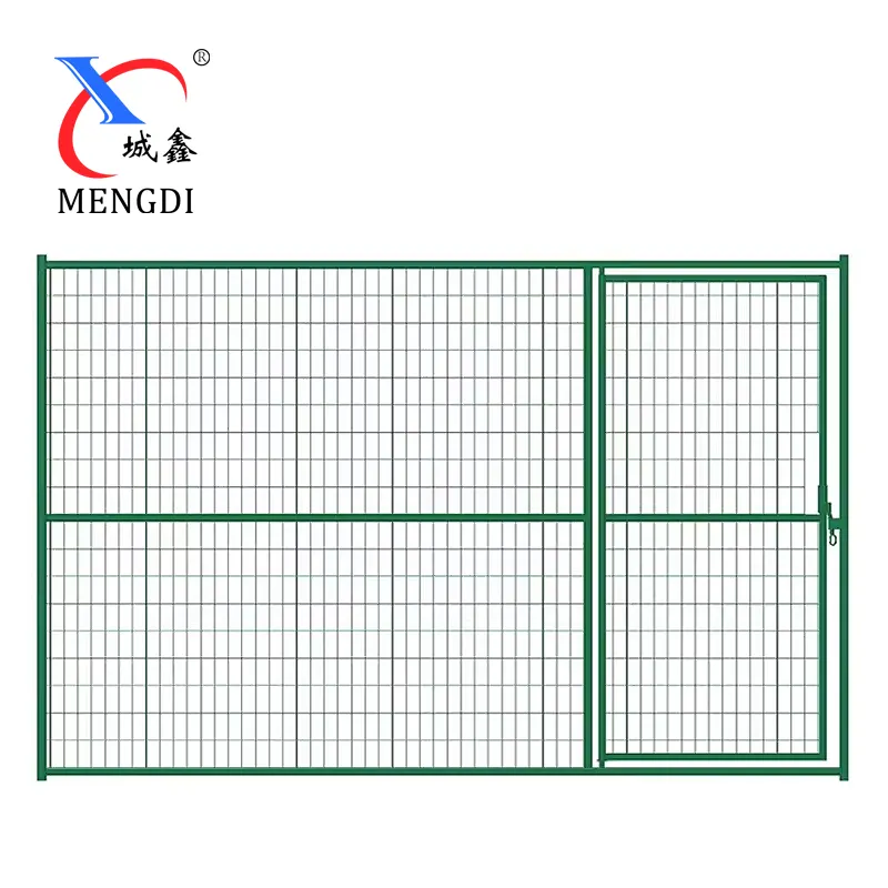 Pagar konstruksi luar ruangan dapat bergerak bebas berdiri Panel pagar sementara Kanada 6x10 kaki