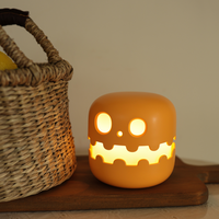 Lampe de nuit fantôme pour Halloween, lampe créative rechargeable à LED, décoration de chambre d'enfant, lampe de table