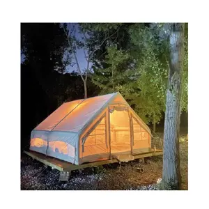 2024 Outdoor Camping Glamping Luxe Groot Formaat 5-6 Persoons Opblaasbare Luchtcabine Huis Tent Camping Tenten Voor Evenement