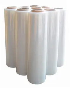 Distribution Wholesale LLDPE Film Stretch Shrink PE Film Pallet Durable Stretch Plastic Wrapping Film Rolls