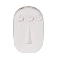 Vente en gros de vases à fleurs nordiques créatifs décoratifs Vase en céramique à visage blanc Lot de 3 vases de décoration intérieure pour pièce maîtresse de mariage