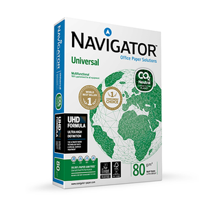 Fabricación de China 500 hojas Resma A4 Tamaño Bond Paper Navigator Universal Office A4 Papel de copia 70gsm 75gsm 80gsm - Product Image 1