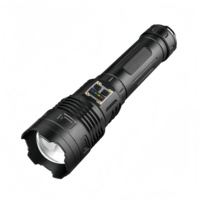 Lampe de poche laser blanche rechargeable par USB 20000 lumens 50W haute puissance LED lampe flash tactique pour la chasse et le camping
