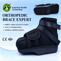 Chaussures médicales respirantes noires en maille 3D à prix d'usine avec coussin EVA et semelle extérieure TPR pour le soutien de la décompression de l'avant-pied