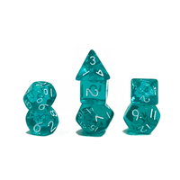Jeu de mini dés polyédriques en plastique personnalisés du MDN pour jeu de société
