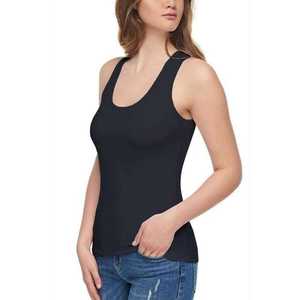 Tutku เสื้อกล้ามสายรัดเอว S-M สีดำสำหรับผู้หญิงคอปกสี่เหลี่ยมแบบถักระบายอากาศได้ปรับแต่งโลโก้ได้ - Product Image 1
