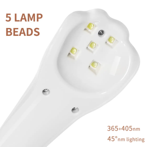 Lampe UV LED 18W pour ongles, séchage rapide, forme patte de chat, professionnelle, pour la maison, photothérapie, gel, vernis, manucure, salon, débutant, outil de séchage et de durcissement - Product Image 4