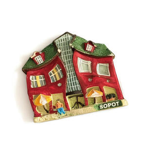 Imanes de Resina Personalizados de Venta Directa de Fábrica, Casas de Una Planta en Varsovia, la Capital de Polonia, Recuerdos de Viaje en 3D - Product Image 6