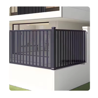 Clôture de Confidentialité en Alliage d'Aluminium WPC avec Système de Câbles/Fils Intégré - Écologique, Résistant à la Corrosion, Design Moderne pour Maison et Villa