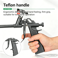 Pistola manual de sellador de aluminio operada por aire para aplicación de espuma de larga duración sin necesidad de limpieza