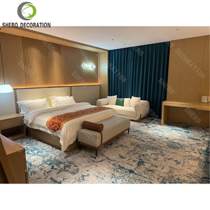 Muebles de Hotel Modernos de 5 Estrellas, Cama King Size de <span class=keywords><strong>Terciopelo</strong></span> Suave, Muebles para Dormitorio, Decoración para el Hogar y la Sala de Estar - Product Image 3