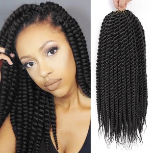 Extensiones de Cabello Sintético Ombre para Trenzas Senegalesas, Crochet, Twist Cubano, en Paquetes de 14, 18 y 22 Pulgadas, Gran Venta - Product Image 6
