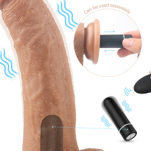 S-HANDE Telecomando Vibratore a Forma di Pene in Plastica, Giocattoli Sessuali per Donne, <span class=keywords><strong>Dildo</strong></span> in Silicone Morbido con Forte Ventosa - Product Image 2