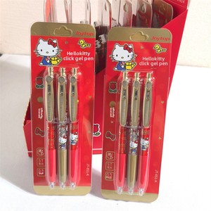 Penna Gel a Pressione in Plastica Originale per Serie Rossa <span class=keywords><strong>e</strong></span> <span class=keywords><strong>Blu</strong></span>, 0,5 mm, Confezione da 3, Penna a Scatto con Design Cartone Animato Carino, Set di <span class=keywords><strong>Penne</strong></span> per Scrittura - Product Image 2